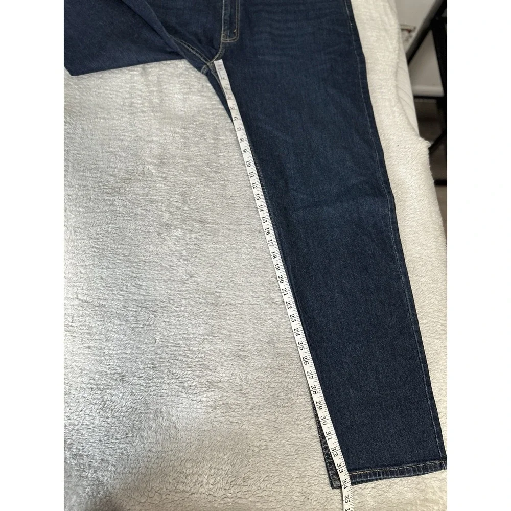Levi's 502 Tapered Regular Blue Denim Jeans 44x36 Act ( 44x34 ) Pants